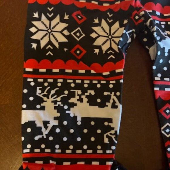 Toddler Christmas Outfit Rudolph Is My Bestie Long Sleeve Top & Ruffle Pants Set - Picture 4 of 6